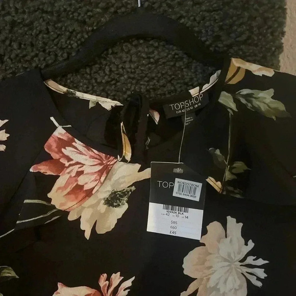 NWT Topshop Floral Ruffle Dress - Picture 3 of 5